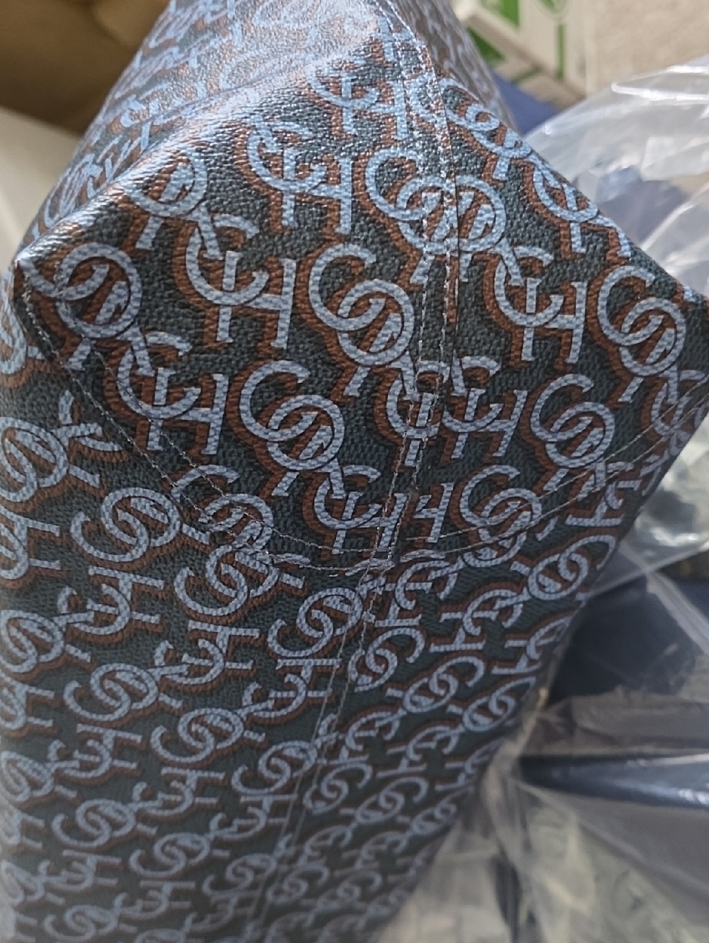 Coach Signature Large Tote Bag in Blue - Picture 7 of 10